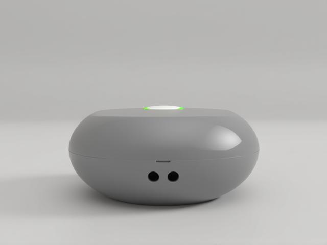 High-resolution render of TruePaw Tracker device front view