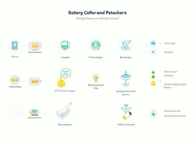 Diagram showing battery usage and power-saving tips